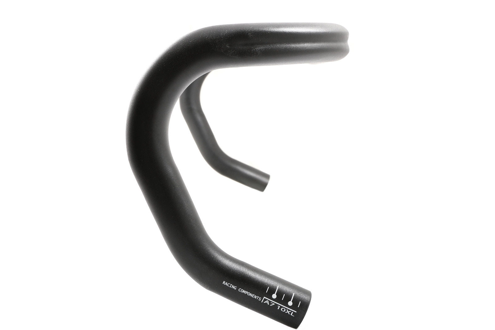AI RACING LIGHTWEIGHT ALLOY DROP HANDLEBARS ROAD BIKE BLACK 31.8mm 460mm WIDE (440mm CENTRES)
